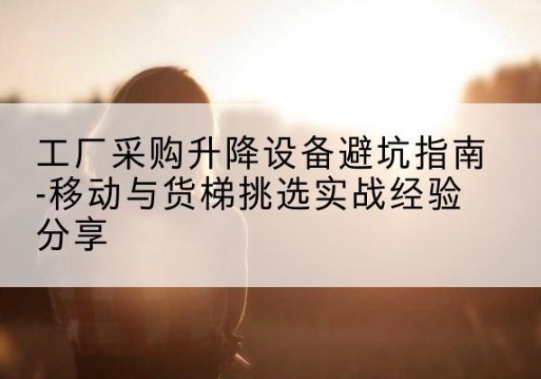 汤阴移动式升降机怎么选-工厂采购升降设备避坑指南-移动与货梯挑选实战经验分享